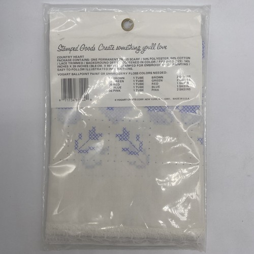 Vogart Crafts 8714D Scarf For Embroidery Or Ballpoint Painting - Picture 2 of 4