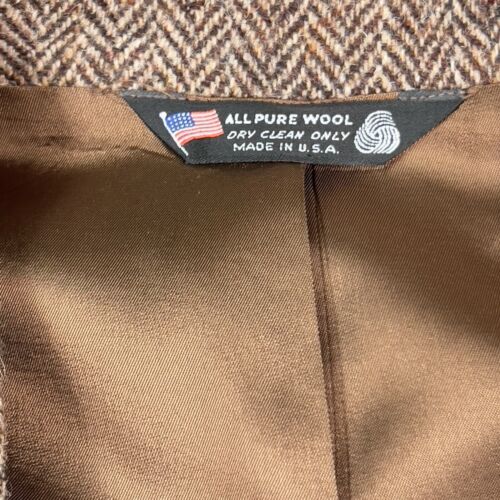 Vintage Harris Tweed Blazer 42 John Alexander Scottish Wool 2 Button Made USA - Picture 12 of 12