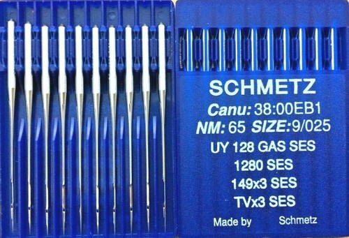 SCHMETZ TVX3 SES UY128GAS SES NM65 GRÖSSE9/025 INDUSTRIENÄHMASCHINENNADEL    - Bild 2 von 4