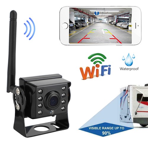 WiFi Wireless Car Truck RV Trailer Rückfahrkamera Camera CCTV für iOS Android - Bild 12 von 14