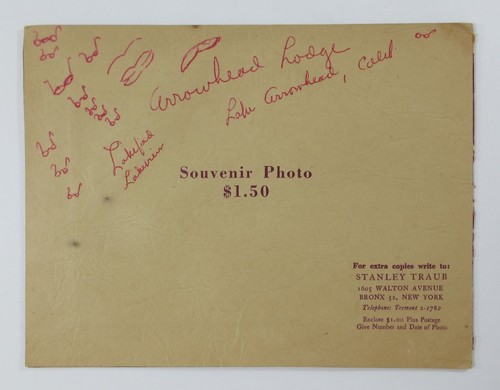 Triple Lake Dude Ranch Succasunna NJ Souvenir Photo Woman Horse Resort 1940-50s - Picture 5 of 5