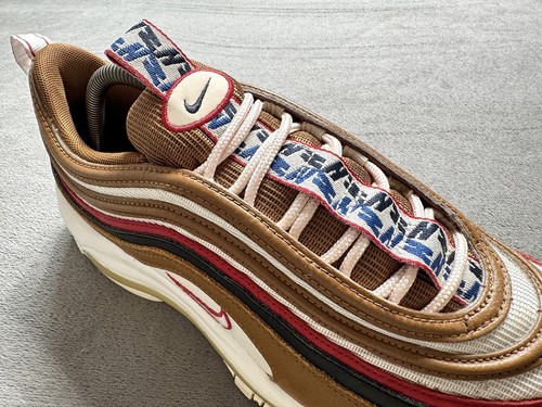Genuine Authentic Rare Nike Air Max 97 TT Premium Pull Tab Brown Trainers UK 9 - Picture 8 of 9