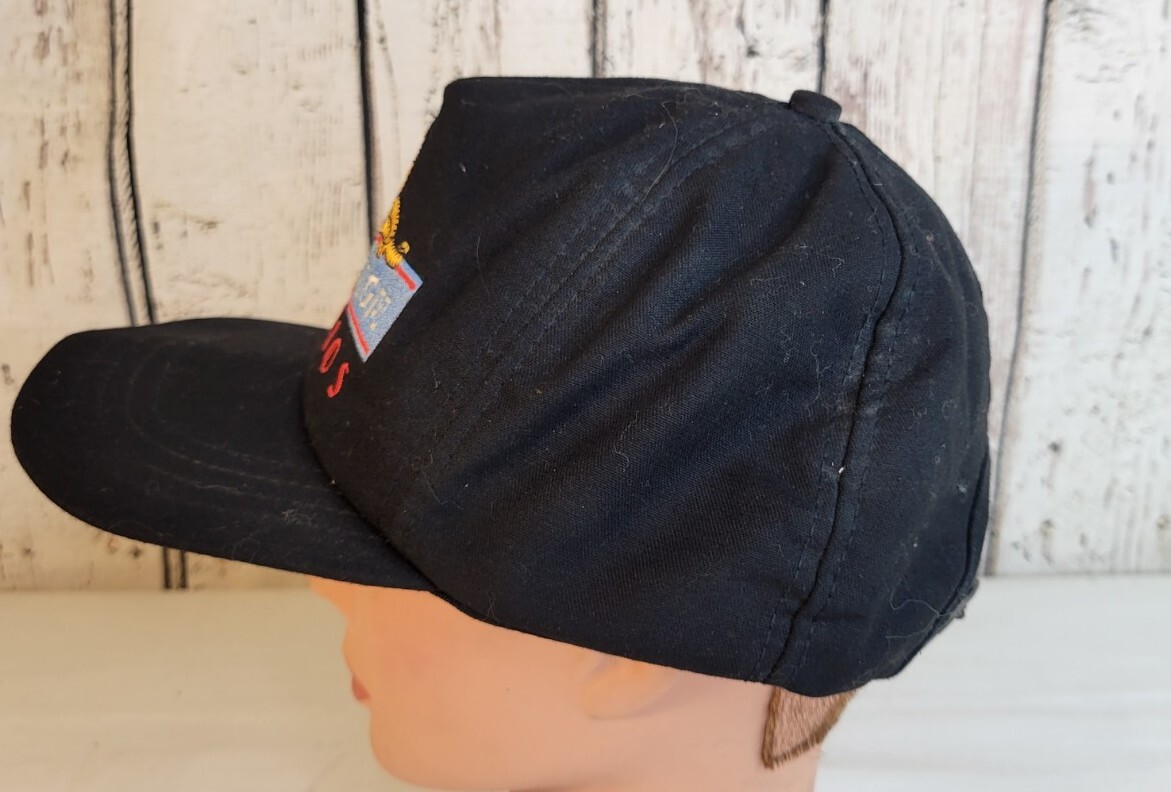 Vtg Black 1980's Disney MGM Studios Hat Cap Micke… - image 6