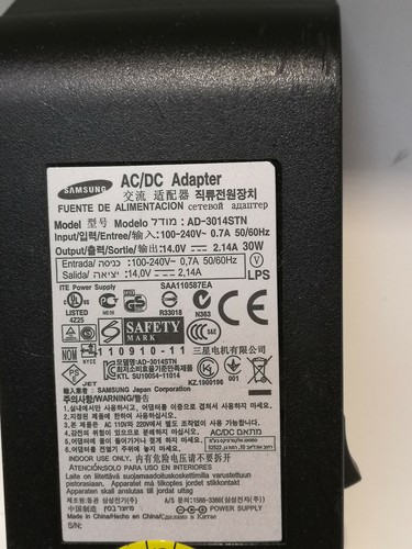 Bloc d'alimentation original Samsung AD-3014STN, 14 V 2.14A 30 watts, pour moniteur LCD... - Photo 4/5