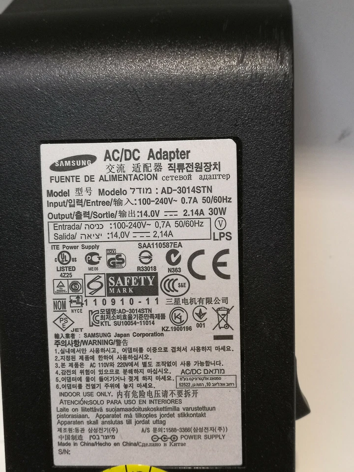 Original Samsung Netzteil AD-3014STN , 14 V  2.14A  30Watt , für Monitor LCD ... - Bild 4 von 4
