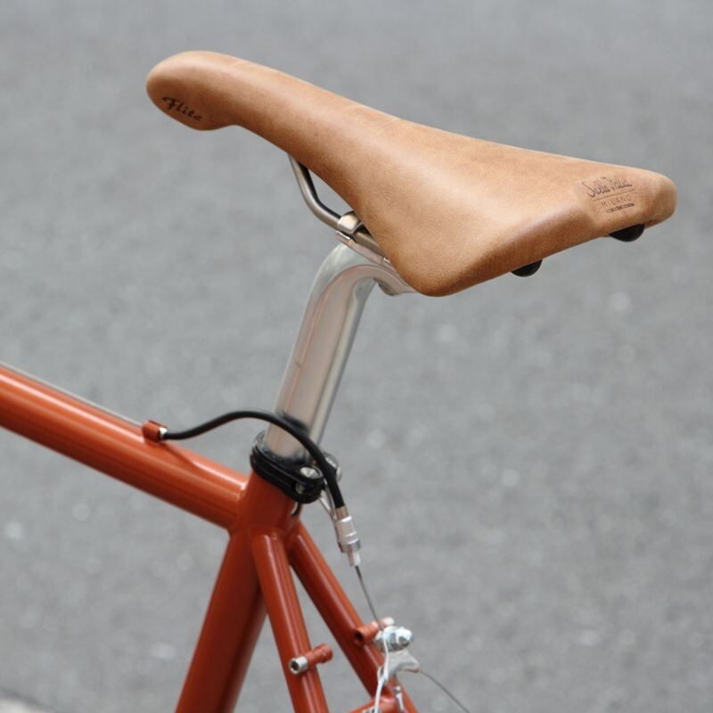 Selle Italia MILANO FLITE RACER Saddle FULL LEATHER Ti316