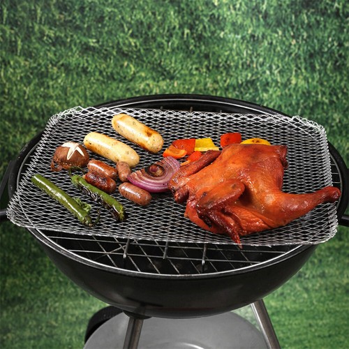 10PC Outdoor Barbecue Net Disposable Grill Net Non-stick BBQ Baking Mat Oven Mat - Bild 3 von 24
