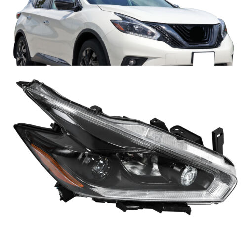Halogen LED DRL Fit For 2018 Nissan Murano Headlamp Headlight Passenger/RH Side - Picture 14 of 14
