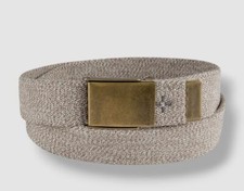 Sun Stone Men's Beige Stretch Webbing Belt Size M
