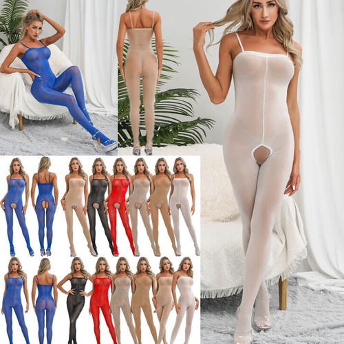 Para mujer Body de malla transparente Traje delgado Ver a través de entrepierna abierta Mono - Imagen 2 de 83