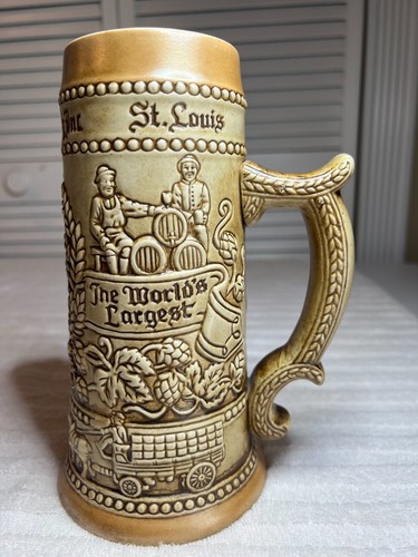 Vintage 1976 Budweiser Anheuser-Busch A & Eagle CS2 Beer Stein Mug Thick handle - Picture 4 of 7