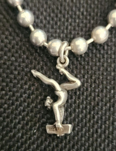 Sterling Silber .925 Kugel Glieder Bettelarmband Ballett Schwan Tennis 20,9 Gramm - Bild 11 von 18