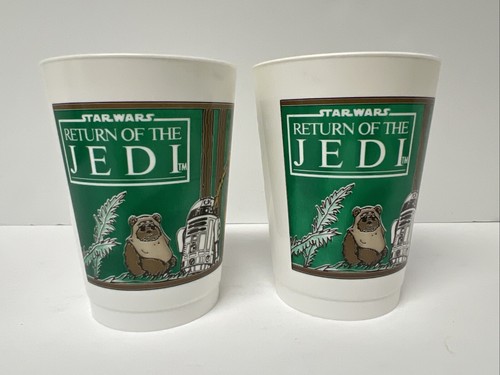 STAR WARS ROTJ Pepperidge Farm Plastic Cups Wicket C-3PO R2-D2 Lot Of 4 1983 - Picture 7 of 14