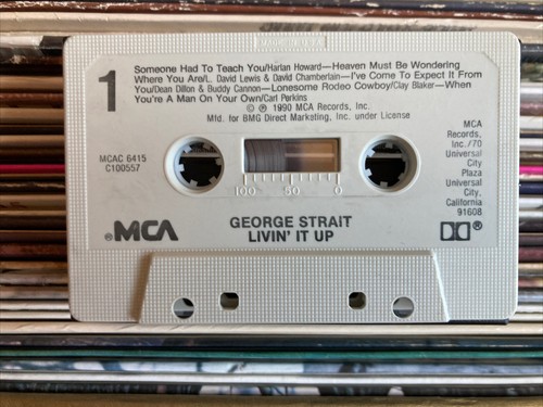 George Strait – Livin' It Up - MCAC-6415 - 1990 - Cassette - Picture 4 of 5