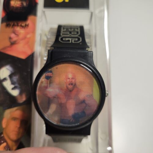 Bill Goldberg WCW Holographic Flip Watch NEW Vintage World Champion Wrestling - Picture 3 of 11
