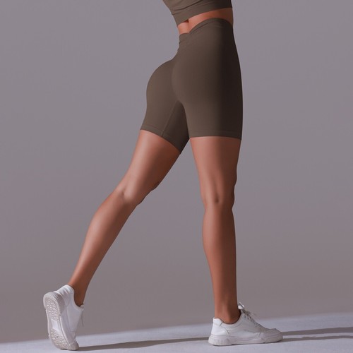Nuevos Pantalones Cortos de Yoga para Mujeres Cintura Alta Pantalones Cortos de Entrenamiento Fitness Yoga Levantamiento de Glúteos Fitness - Imagen 30 de 94