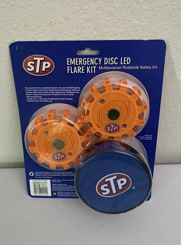Emergency Car LED Road Flare Kits and Case, Requires 3 AAA Batteries (3-Pack)