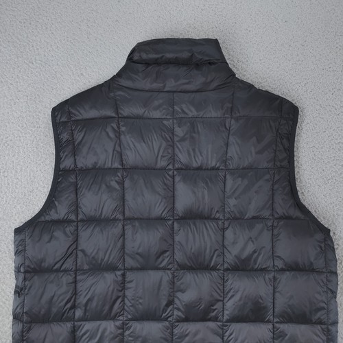 Gap Puffer Vest Mens XL Black Recycled Jacket Water Resistant Sleeveless FullZip - Picture 4 of 21
