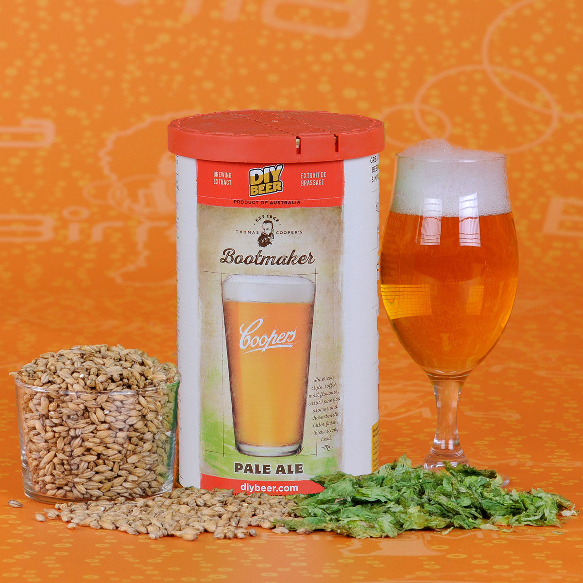 MALTO PARA CERVEZA COOPERS PALE ALE 1.7KG = 23 LITROS DE CERVEZA