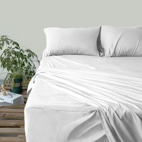 Air Mattress Queen Sheet Set Fits 16" to 24" Mattress Extra Deep Pocket 4 Piece - Picture 5 of 9