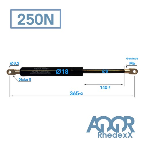 Gasdruckfeder Gasdruckdämpfer Dämpfer Auge Gasfeder Länge: 145-900MM 50N-1.250N - Bild 181 von 500