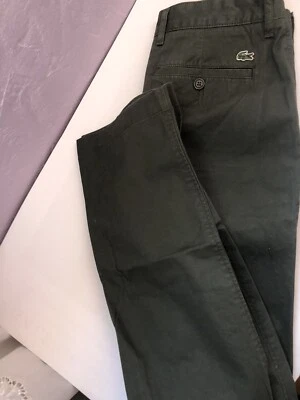 Pantalon chino kaki slim Lacoste taille fr 38 - Photo 1/4