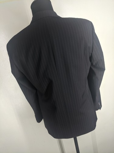 Hugo Boss Vintage USA 100% Wool Suit  3 Btn No Vents  Fit 38 Short-40 Short - Picture 5 of 9