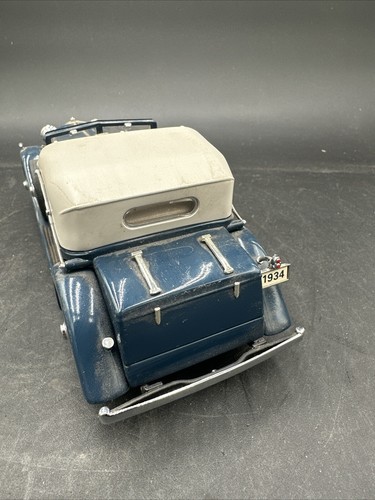 1:24 FRANKLIN MINT 1934 HISPANO-SUIZA KILLNER J12 BLUE - Picture 6 of 9