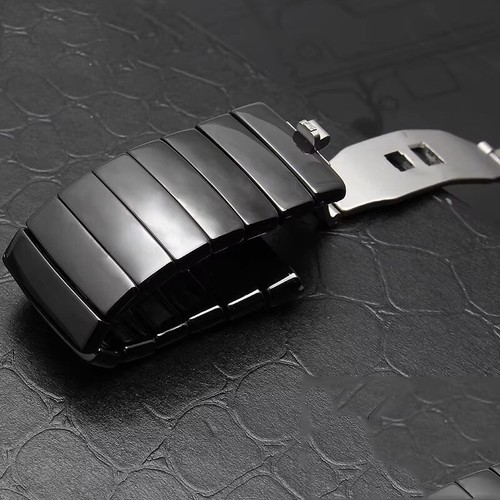 26mm Black Ceramic Watch Band Strap Fit For Rado Sintra R13663702 Bracelet - Picture 4 of 5