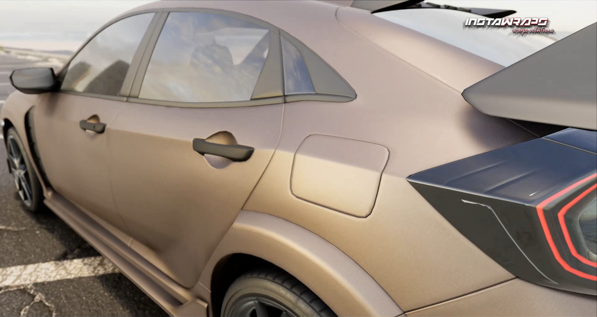 3M 2080 Scotchprint Matte Charcoal Metallic Vinyl Car Wrap Film