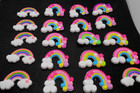Flatback Rainbows for Scrapbooks, Hair Bows-Us Seller-20 pieces-Lot# 4