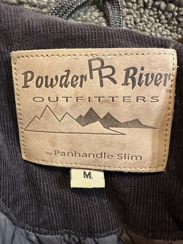 Sherpa Lined Corduroy Vest Womens M Brown Powder River Outfitters Panhandle Slim - Picture 11 of 17