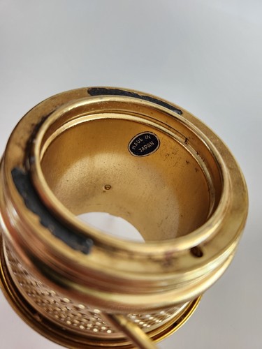 NOS ABCO Brass Replacement Kerosene Oil Lamp Burner For Center Draft Lamps - Picture 6 of 6