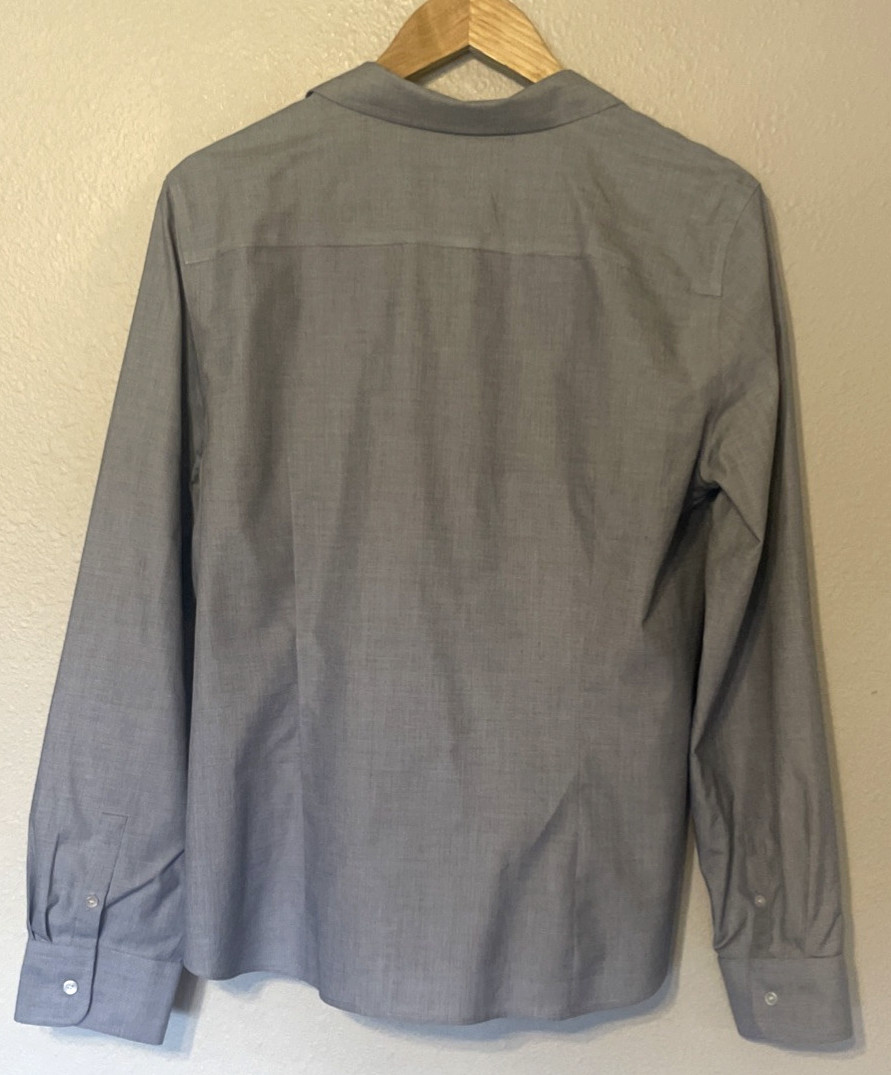 Talbots Wrinkle Resistant Stretch Button Up Long … - image 2