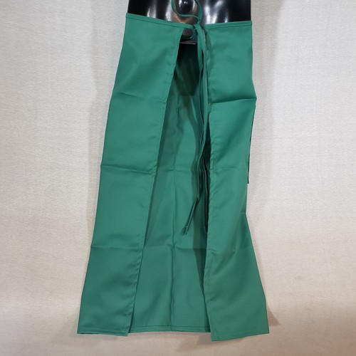 Medium Green Full Length Bistro BOH Apron Pocket 27" W x 31" L Fame Fabrics F24 - Picture 4 of 6