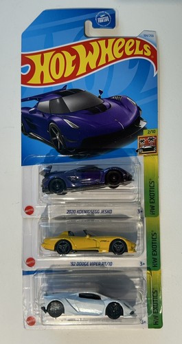 Hot Wheels - KOENIGSEGG, DODGE VIPER, LAMBORGHINI SESTO ELEMENTO - Lot Of 3 - Picture 5 of 5