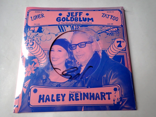 JEFF GOLDBLUM / HALEY REINHART - LOVER / TATTOO - RARE SIGNED  7" VINYL 003812 - Bild 1 von 5