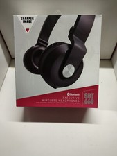 SHARPER IMAGE SBT668 BLUETOOTH EXECUTIVE WIRELESS HEADPHONES BRAND NEW