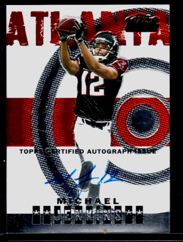 Michael Jenkins (Falcons) 2004 Topps Finest Rookie On-Card Autograph 761/999 - Picture 1 of 2