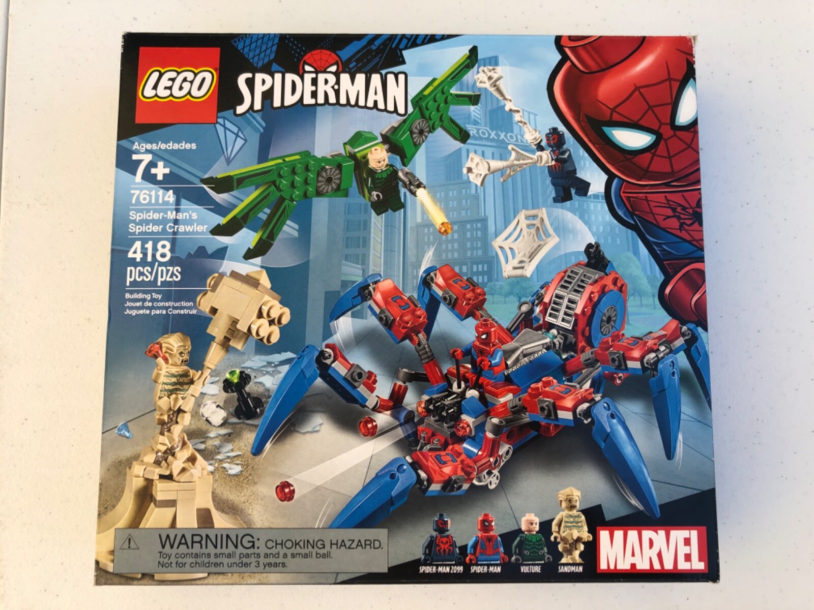 lego marvel spider man spider crawler