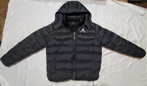 Nike Jordan Jumpman Air Puffer Winter Jacket Black Size Large