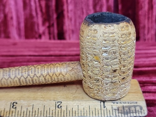 ORIGINAL Vintage Antique Sweatheart PIPE Corn Cob Pipe TOBACCO - Picture 4 of 13