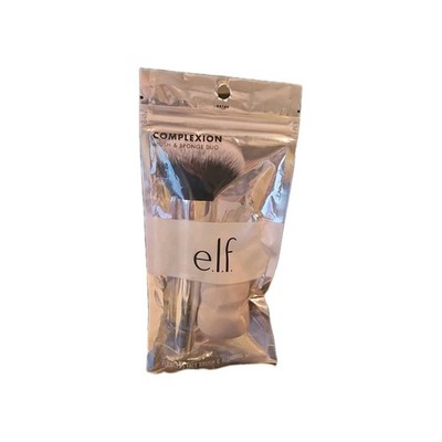 E.L.F. 84160 Complexion Brush & Sponge Duo Blending Sponge Flawless Face Brush