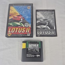 Lotus II 2 - Sega Genesis/Mega Drive Car Racing Game With Manual