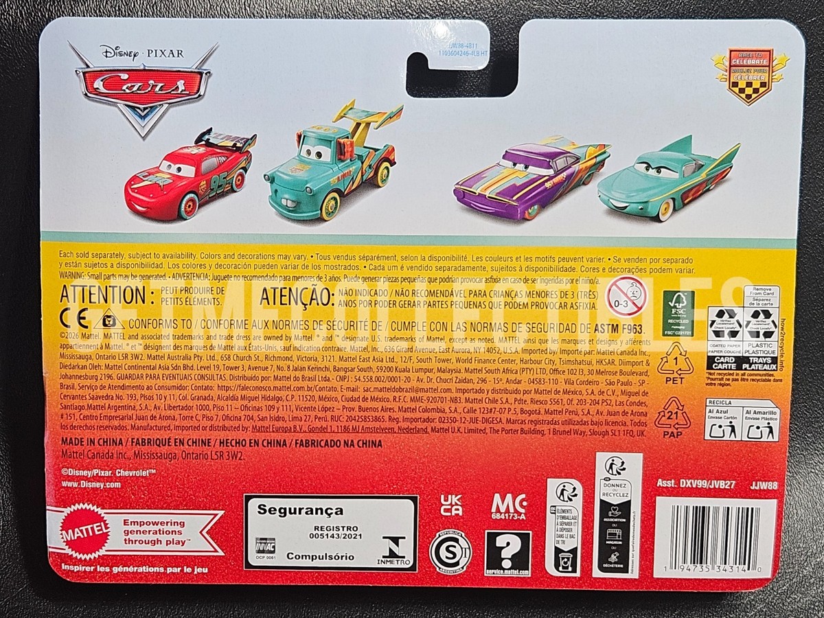 DISNEY PIXAR CARS 20th AE RACE TO CELEBRATE RAMONE FLO 2026 2 PACK