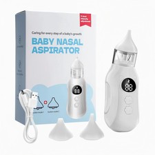 Rechargeable Baby Nasal Aspirator - 9 Suction Levels Electric Nose Cleaner