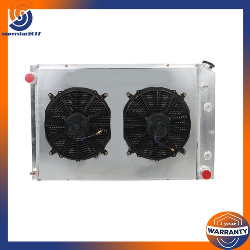 4 Row Radiator+Shroud Fan For Chevy C10 C20 C30 1973-91 Blazer For 1973-87 - Foto 4 di 14