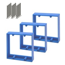 3 PCS 0.5 Inch Double Gang Receptacle Outlet Box Extender Electrical Blue