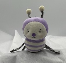 BUNNIES BY THE BAY Purple CATERPILLAR Striped Polka Dot Knotted 9" Plush