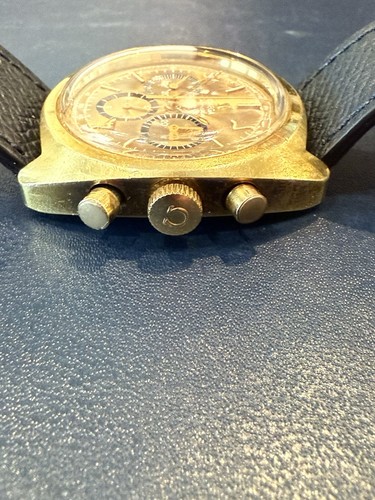 Rare! 1970s Omega Seamaster Gold-Plated Chronograph Ref. MD145.029 - Picture 2 of 5